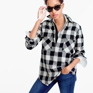 J Crew • Buffalo Check Shirt Jacket